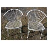 1151	PAIR OF IRON PATIO CHAIRS