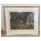 1188	LARGE PRINT *MOUNT VERNON IN THE OLDEN TIME*, WASHINGTON AT 30 YEARS OF AGE, DRAWN BY A HENNIC,