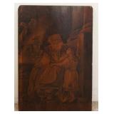 1228	PYROGRAPHY ON WOOD, SAMUEL READING TO ELI THE JUDGMENTS OF GOD, BY JOSEPH SMITH, ENGLAND, 1818,
