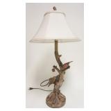 1263	TREE TRUNK W/BIRDS TABLE LAMP, 30 IN HIGH