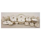 1270	93 PIECE SYRACUSE CHINA *ROSALIE* DINNERWARE, FEDERAL SHAPE, SOME PIECES DO NOT HAVE THE ROSE B