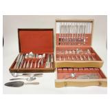 1271	2 SILVERPLATED FLATWARE SETS IN BOXES, COMMUNITY PLATE & ROGERS