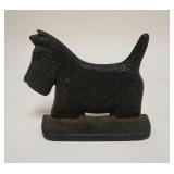 1278	CAST IRON SCOTTY DOG DOORSTOP, 6 3/4 IN WIDE X 5 3/4 IN HIGH
