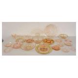 1310	LOT OF PINK  ELEGANT DPRESSION, ETC, INCLUDES WINDSOR DIAMOND, AMERICAN SWEETHEART, DOGWOOD, RO