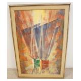 1326	ARTIST SIGNED OIL ON CANVAS, SAILBOATS, 28 3/4 IN X 40 3/4 IN INCLUDING FRAME