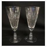 1036	LIBBY NASH LUCERRE 1933 PILSNERS, ART DECO SKYSCRAPER STEM PATTERN, LOT OF 2, APPROXIMATELY 7 1