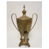 1048	BRASS DOUBLE LOOP HANDLED SAMOVAR, APPROXIMATELY 22 1/2 IN HIGH