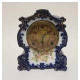 1069	GILBERT ROYAL BONN CHINA CLOCK NO 426, APPROXIMATELY 5 1/2 IN X 9 IN X 11 IN HIGH, REPAIR TO TO