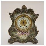 1091	WATERBURY ROYAL BONN CHINA CLOCK PARLOR #91, APPROXIMATELY 5 IN X 9 1/4 IN X 11 IN HIGH