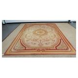 1112	ROOM SIZE AUBUSSON RUG, APPROXIMATLEY 8 FT 10 IN X 11 FT 8 IN