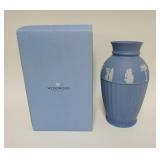 1154	WEDGWOOD ENGLAND JASPER VASE, APPROXIMATELY 9 3/4 IN HIGH