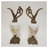 1167	PAIR OF VICTORIAN EWERS, APPROXIMATELY 16 IN HIGH