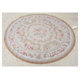 1192	ABUSSON OVAL RUG, 6 FT 4 IN X 5 FT 6 IN