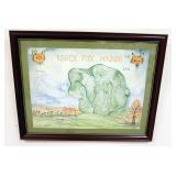 1243	LOT OF FRAMED BOTANICAL PRINTS, PAINTING AND EMBROIDERY