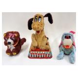 1250	LOT OF 3 BATTERY OPERATED AND MECHANICAL TOYS, LARGEST APPOXIMATELY 13 IN TALL