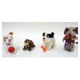 1252	LOT OF 4 VINTAGE WIND UP TOYS