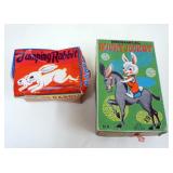 1257	LOT OF 2 VINTAGE WIND UP TOYS