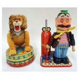 1259	LOT OF 2 VINTAGE BATTERY OPERATED TOYS, APPROXIMATELY 11 IN HIGH