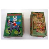 1262	LOT OF 2 VINTAGE WIND UP TOYS, JAPAN