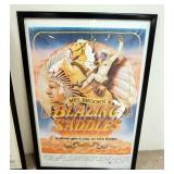 1280	FRAMED BLAZING SADDLES MOVIE POSTER, APPROXIMATELY 1974