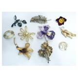 1293	LOT OF 10 COSTUME LADIES PINS