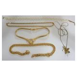 1311	LOT OF NECKLACES NCLUDING MONET, ROSE SLIDE NECKLACE AND MORE