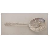 1016	S KIRK & SON STERLING REPOUSSE SPOON, APPROXIMATELY 5 1/8 IN, 0.936 TOZ