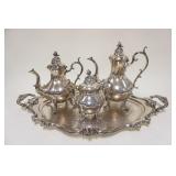 1020	REED & BARTON WINTHROP 4 PIECE SILVERPLATE TEASET