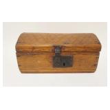 1029	PRIMITIVE DOME TOP SMALL CHEST, 12 IN X 7 IN X 6 IN HIGH