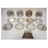1031	SILVERPLATE LOT W/VICTORIAN SILENT BUTLER & 12-6 1/2 IN PLATES