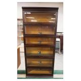 1037	VIKING 6 STACK BARRISTER BOOKCASE, APPROXIMATELY 34 IN X 11 IN X 77 IN HIGH