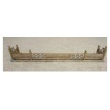 1050	BRASS FIREPLACE FENDER, APPROXIMATELY 64 IN X 12 IN X 12 IN HIGH