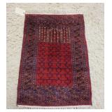 1053	PERSIAN PRAYER RUG, 2 FT 1 IN X 3 FT 1 IN