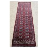 1055	ORIENTAL BOKHARE RUNNER, APPROXIMATELY 2 FT 6 IN X 7 FT 10 IN