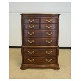 1095	AMERICAN DREW *BOB MACKIE HOME* WALNUT CHEST ON CHEST, APPROXIMATELY 20 IN X 42 IN X 60 IN HIGH