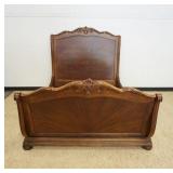 1097	AMERICAN DREW *BOB MACKIE HOME* WALNUT QUEEN SIZE SLEIGH BED