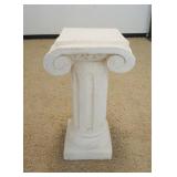 1098	PLASTER CORINTIAN COLUMN PEDESTAL, APPROXIMATELY 12 IN X 15 IN X 28 IN HIGH