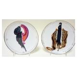 1132	2 FRANKLIN MINT HOUSE OF ERTE COLLECTOR PLATES, 8 1/4 IN