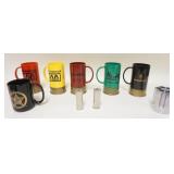 1149	SHOT GUN RELATED ADVERTISING COLLECTIBLES, PLASTIC 12 GAUGE SHOT GUN SHELL MUGS, EINCHESTER, BR