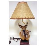 1158	COMPOSTIE STAG TABLE LAMP, APPROXIMATELY 22 IN HIGH