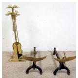 1159	DUCK & GEESE FIREPLACE TOOLS AND GEESE IN FLIGHT ANDIRONS