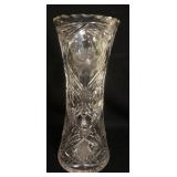 1188	CUT GLASS VASE APP. 12 IN H 