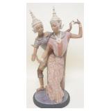 1203	LARGE LLADRO FIGURE THAI COUPLE DANCING. APP. 21 1/4 IN H 