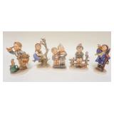 1211	LOT OF 5 GOEBEL HUMMELS. TALLEST APP. 5 1/2 IN H 