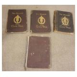 1226	LOT OF 4 ANTIQUE CIVIL WAR BOOKS, THE NINTH REGIMENT NEW YORK VOLUNTEERS, HISTORY OF THE CIVIL 