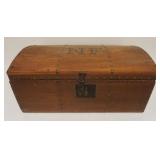 1228	ANTIQUE FRAMED SAMPLER. APP. 8 3/4 IN X 17 1/2 IN 