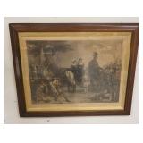 1234	CONTEMPORARY TABLE LAMP W/ REVERESED PUFFY GLASS SHADE. APP. 22 IN H 