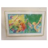 1237	LEROY NEIMAN FRAMED PRINT, SIGNED, APPROXIMATELY 31 1/2 IN X 32 1/2 IN