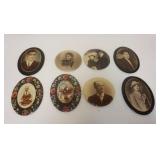 1243	AMERICAN INDIAN ON HORSE BOOKENDS, CAST METAL BY BRONZMET DATED 7/22/1924, APPROXIMATELY 7 3/4 