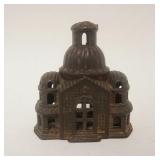 1247	ANTIQUE CAST IRON STILL BANK, APPROXIMATELY 4 1/2 IN HIGH